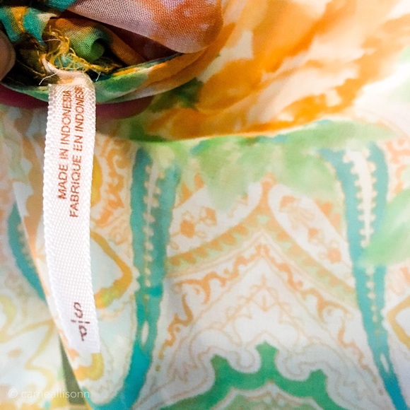 🌿 SALE Free People | Yellow Tropical Cover-Up - Picture 6 of 8